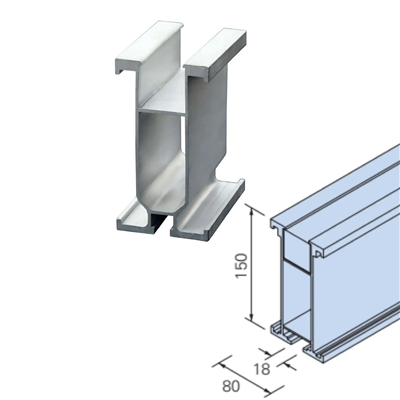 lansi aluminum H beam Lansi-Aluminium-H-Träger