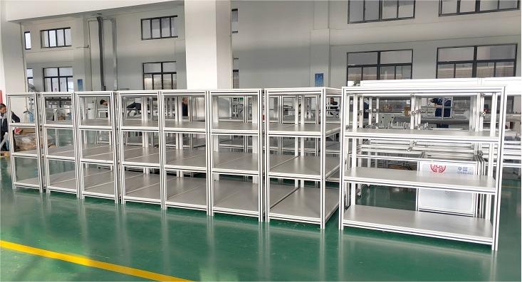 Aluminum profile shelf (3) Aluminiumprofilregal (3)