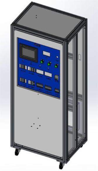 Aluminum profile electrical control cabinet Elektrischer Schaltschrank aus Aluminiumprofil