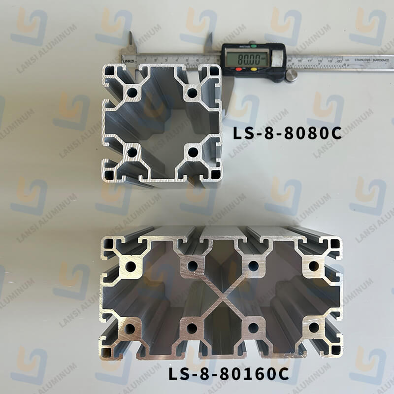 8080 Aluminiumprofil für Maschinenstrukturrahmen 